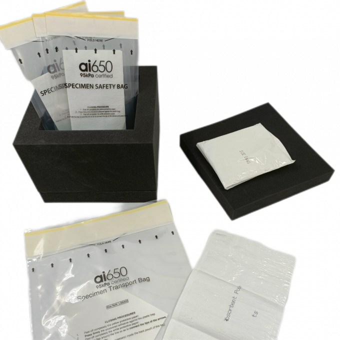 95kpa Transparent Specimen Bag Waterproof Packaging Plastic