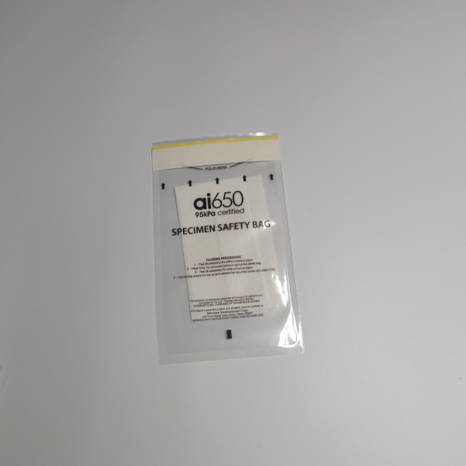 Retrieval Plastic Ziplock Biohazard Specimen Bags For Medical Lab