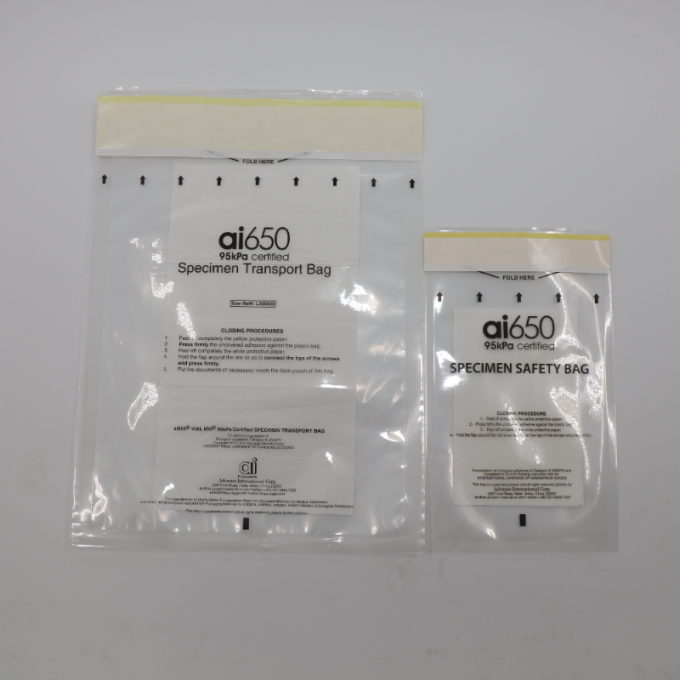 95kPa Polyethylene Sample Transfer Bag 3.0 Mil Thickness
