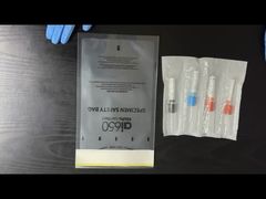 Safety Transport Bags for UN3373 biohazard substances, preloaded with a 7-slot absorbent sleeve