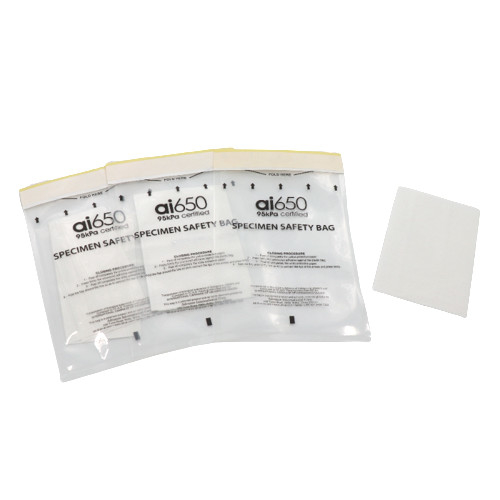 95 Kpa Medical Clear Biohazard Bags Self Closure For Lab Specimen Transport