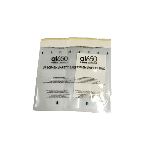 Custom Printing Biohazard Specimen Transport Bag LDPE Plastic Type