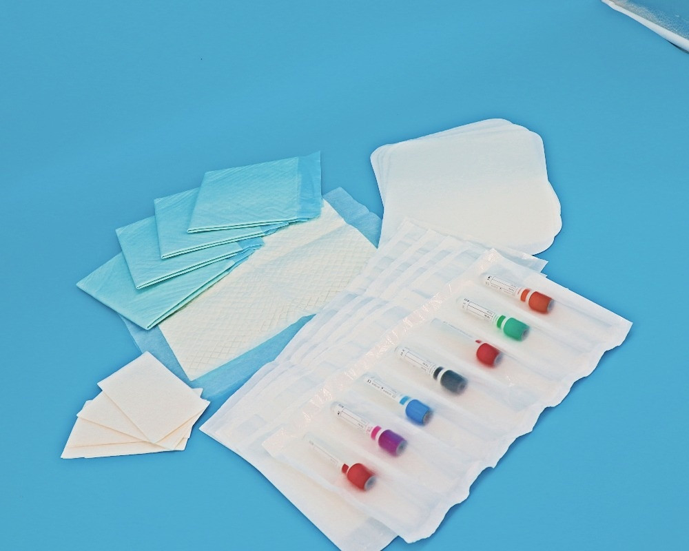 Clear Specimen Bags Reclosable Self-Adhesive Laboratory Sample Bag Printing With Inside Pocket Paperwork Pouch
