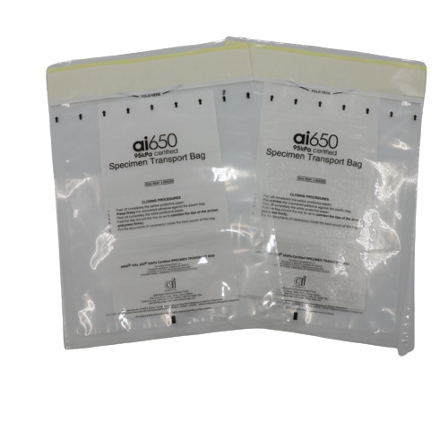 6.5 X 9.5 Inches Polyethylene 95kPa Specimen Transfer Bag Individual Pouch 2 Years Shelf Life