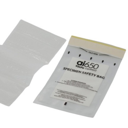 95kpa Laboratory Plastic Zip Lock Biohazard Specimen Transport Bags 3 / 2layers