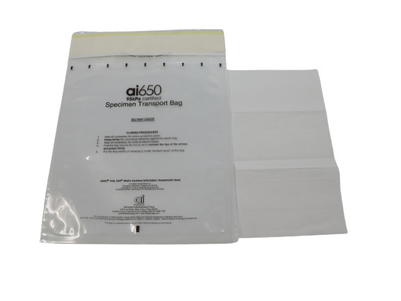 Gamma Radiation Sterilized 95kPa Specimen Carrier Bag Temperature Range -20°C To 50°C