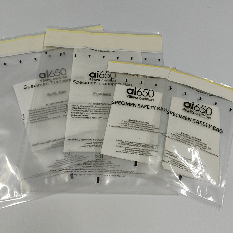 Clear Pressure Retaining 95kPa Bags With Carton Packing And Printing Available High heat tolerance