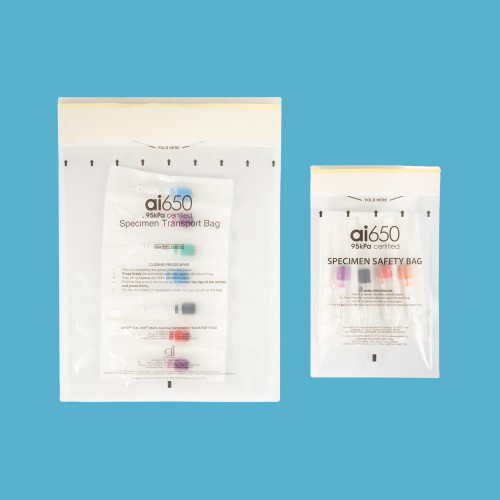 HealthGuard 95kPa Transport Sleeve Protective Care For Your Medical Specimens With 4/7 Bay Absorbent Pocket Sleeve
