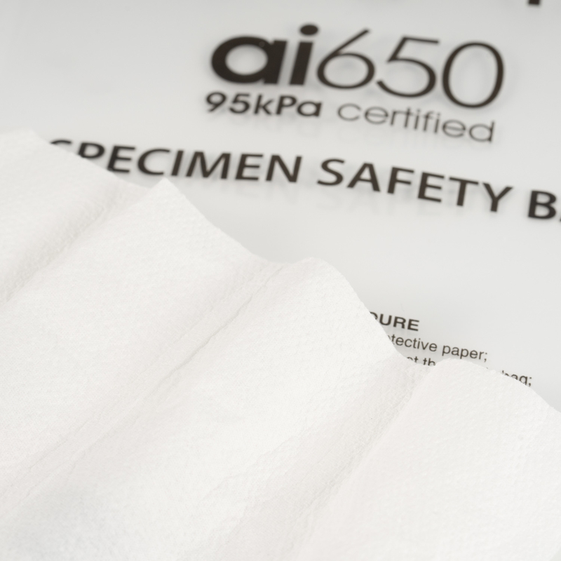 Personalized AI 650 Medical Transport Bag 95kpa Strength Zip Lock System Biohazard Marking