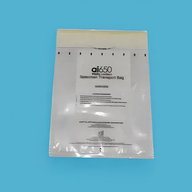 Storage And Transportation Of Sensitive Items Specimen Biohazard Bags With Extra Pocket 6