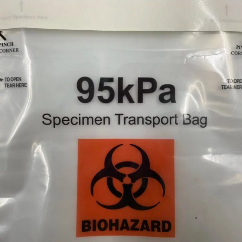 Customized Biohazard Specimen Zip Lock Bag Resealable Specimen Bag For Laboratory
