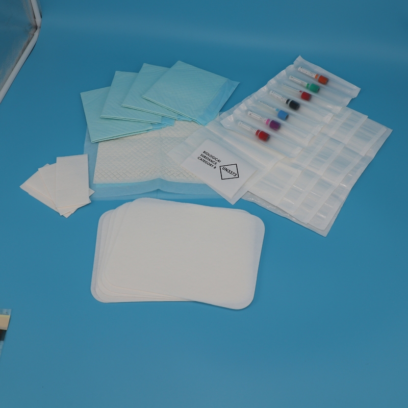 4 Slot Absorbent Pocket Sleeve for UN 2814 UN 2900 and UN 3373 Biohazard Substances