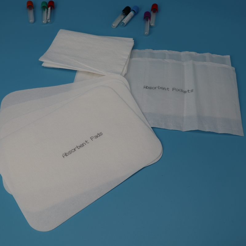 65 Mm X 70 Mm White Absorbent Pads  For Laboratory Testing Or Leakage From Small Medical Device