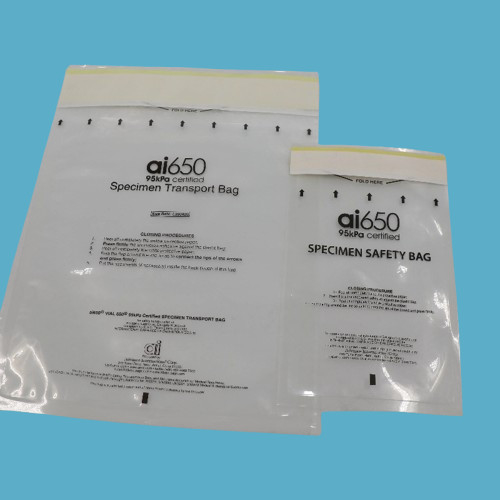 Medical Hospital Laboratory Sample Transport Collection Pill / Drug / Liquid / Medicine Testing Packaging Specimen Bag