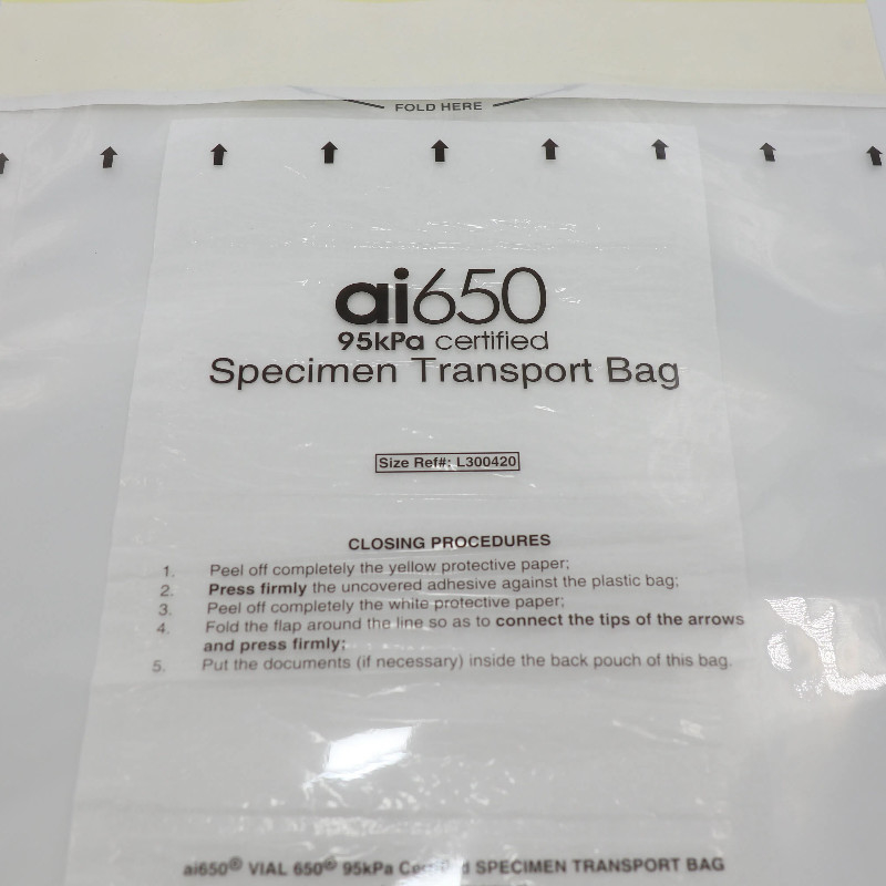 #L30042095 KPa Safety Transport Bags For Transportation Of Medical Or Clinical Or Diagnostic Specimens OD 300mm X 420mm