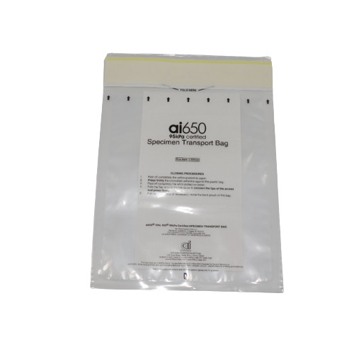 Sterile Sample Medical Biohazard Bags Specimen Transport Bag Document Pouch Plastic Zip Bag