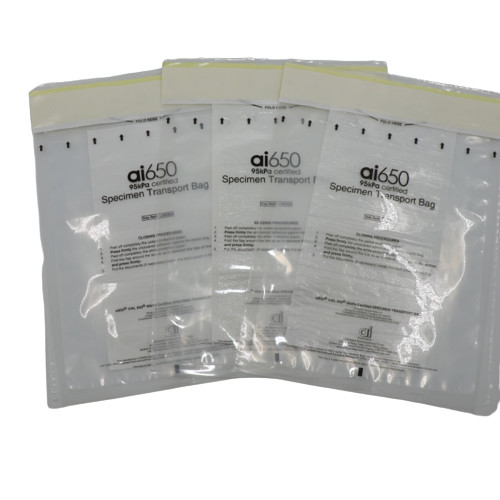 UN3373 Safety Packaging Bag 95 Kpa Biohazard Bag 3 Layers 4layers Self Adhesive Specimen Transport Bags Medical