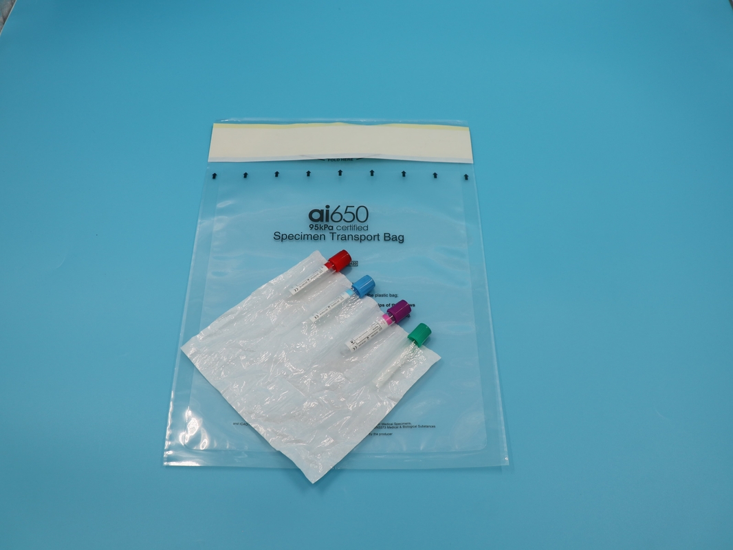 Medical Grade AI-650 Specimen Bag Integrated 7-Compartment Absorbent Liner For Leak-Proof Transportation