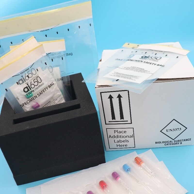 Disposable Absorbent Specimen Bag 95 KPA Pressure Safety For Liquid Biological Specimen Transport And Storage