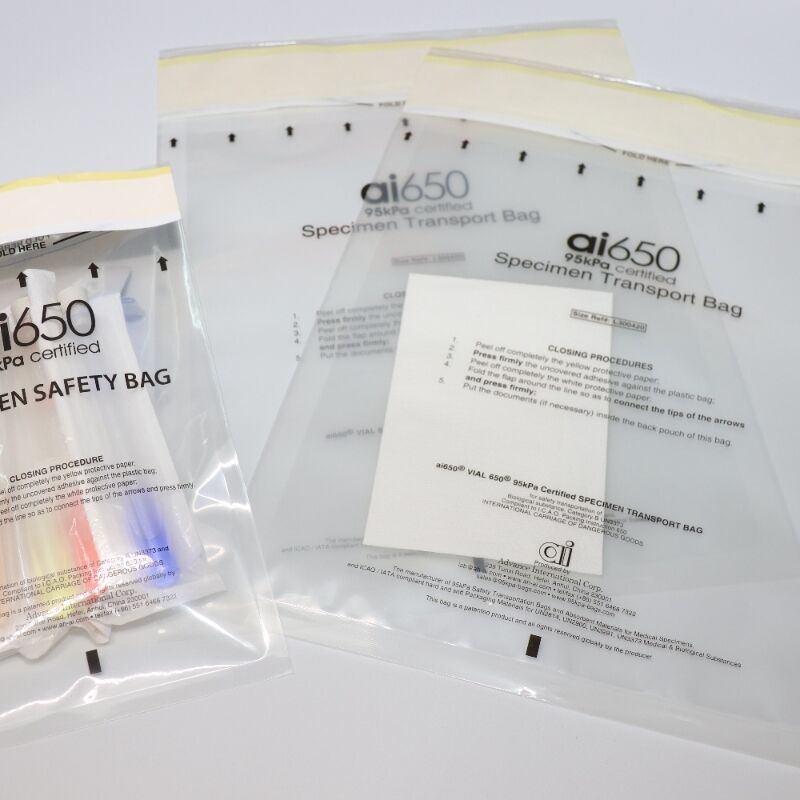 Professional Biological Specimen Transport Container Kit UN3373 Certified 95kPa Leak-Proof Safety Bags
