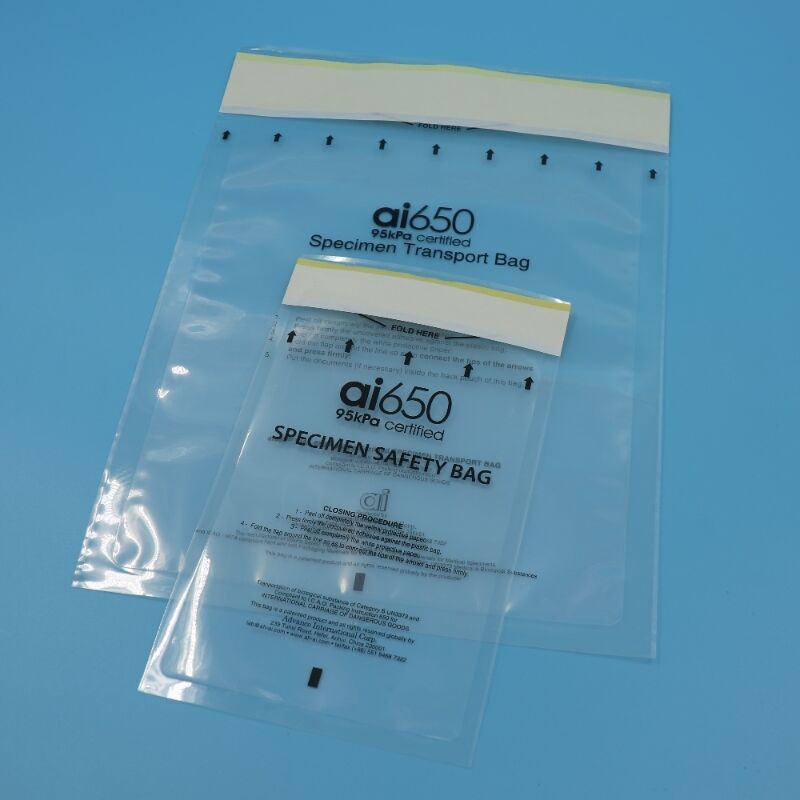 95 KPa Safety Specimen Transport Bags With Absorbent Pads For Laboratory Samples And Biohazard Materials