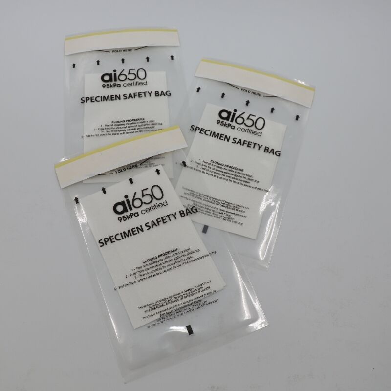 95kpa Leakproof Specimen Transport Bags For Biological Substance Category B Compliance