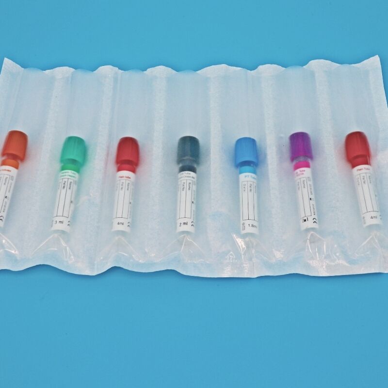 Disposable Medical Laboratory 7 Slotted Absorbent Pocket Biohazard Specimen Tube Holder For Blood & Urine Sample Collection
