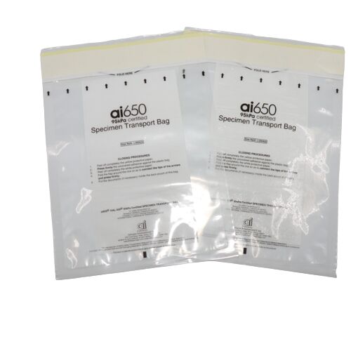 Absorbent Pouches & 3x4 Inch Sleeves For Specimen Transport – Multi-Slot (4, 6, 7 Bay) Absorbent Pouches For AI650 Lab Specimen Boxes & Bags