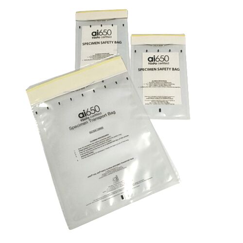 High-Pressure 95kPa Biohazard Specimen Bags UN3373 Compliant Blood Urine & Stool Transport Bags PI650 Laboratory Sample Packaging