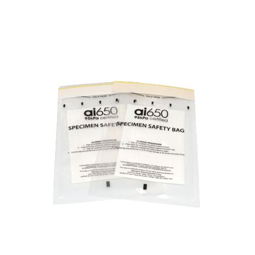 Lab 3 Layer 95kpa Adhesive Specimen Bag Zip Lock Biohazard Specimen Transport Bag, Ideal For Transportation Specimen Box & Biohazard Waste Bag