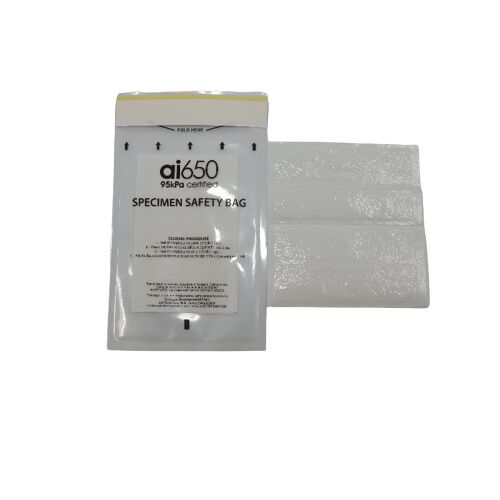 Biohazard Waste Bag Hospital Waste Bags  Plastic Zipper Bag for Safe Disposal Compatible with Specimen Transport Bag & Specimen Reclosable Bag