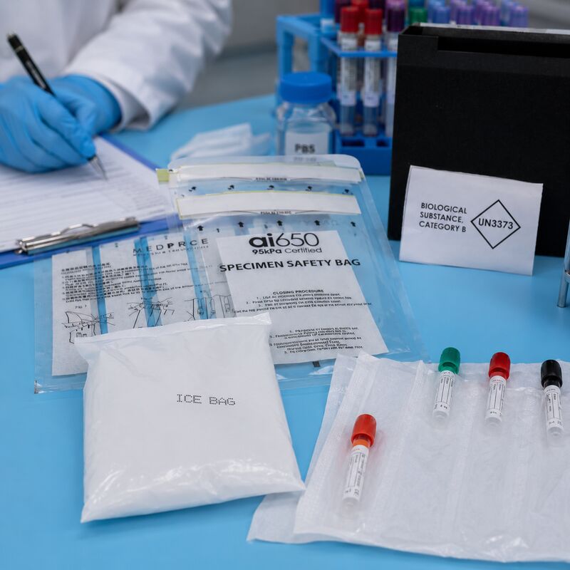 95kPa Pressure Rated Specimen Transport Bags – Leak-Proof Biohazard Bags for Medical & Laboratory Use