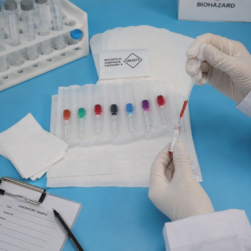 95kPa Specimen Transport Biohazard Bags – Secure Leak-Proof Seal With Liquid Solidifying Protection