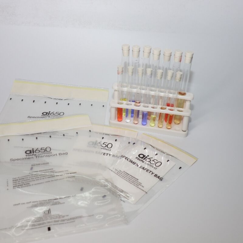Specimen Transport Bag – 95kPa Pressure Tested, Tear-Resistant, with Built-In Absorbent Sleeve for Infectious Substance Shipping
