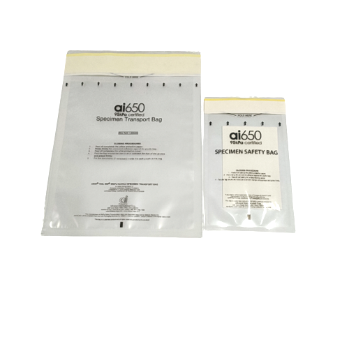 Multi‑Slot Absorbent Pouch For Specimen Tube Transport Disposable Biohazard Specimen Bag With Leak‑Proof Closure