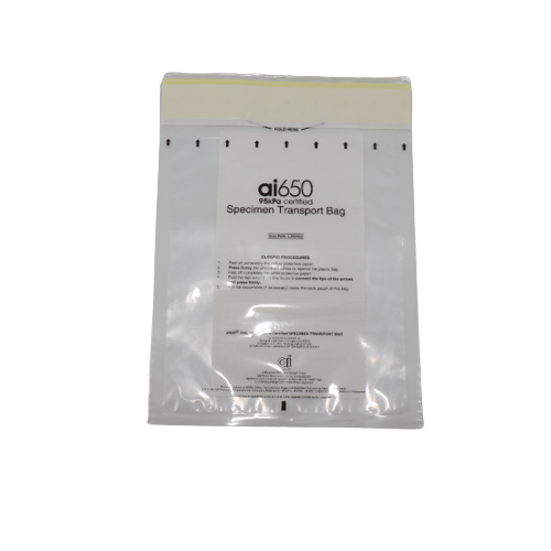 Medical Laboratory 7 Bay Absorbent Pocket Sleeve For Sample Transportation