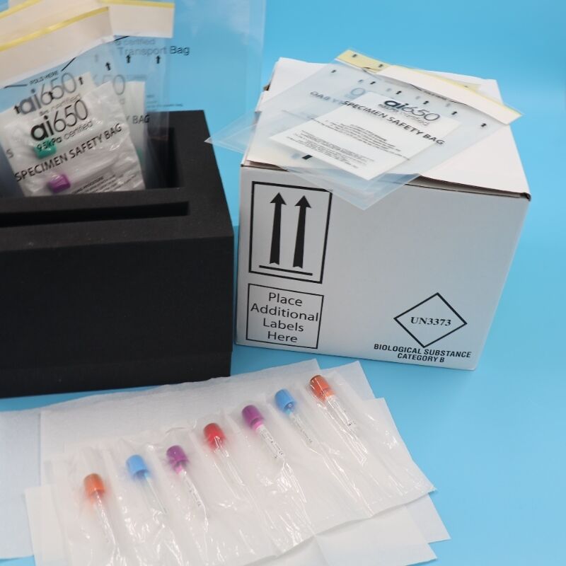 95kPa Leak-Proof Specimen Transport Bag Biohazard Bag With Secure Seal & Absorbent Solidify Pad For Diagnostic Specimen Transport