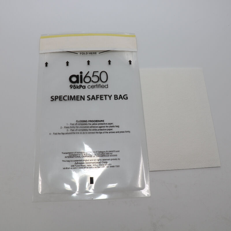 Multi-Size Absorbent Pocket Sleeve Fits 4 Or 7 Specimen Tubes, Leak-Containment Design