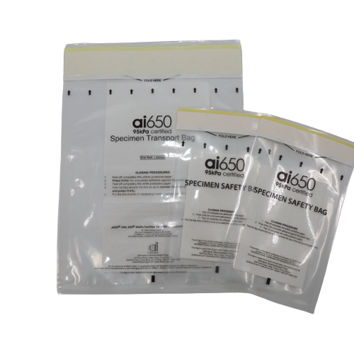 Biohazard Specimen Absorbent Pocket With 4 Slots Disposable, Medical Grade, Perfect For Sample Tube Storage