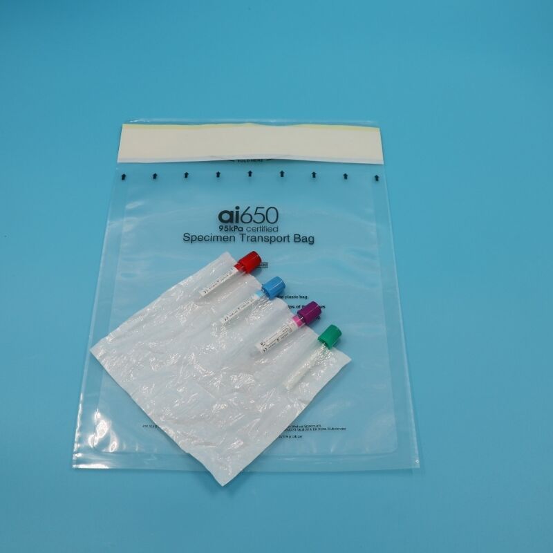 AI650 Disposable Biohazard Bags & 7-Pocket Bio-Specimen Carrier  95kPa Pressure Rated For Safe Biological Substance Transport