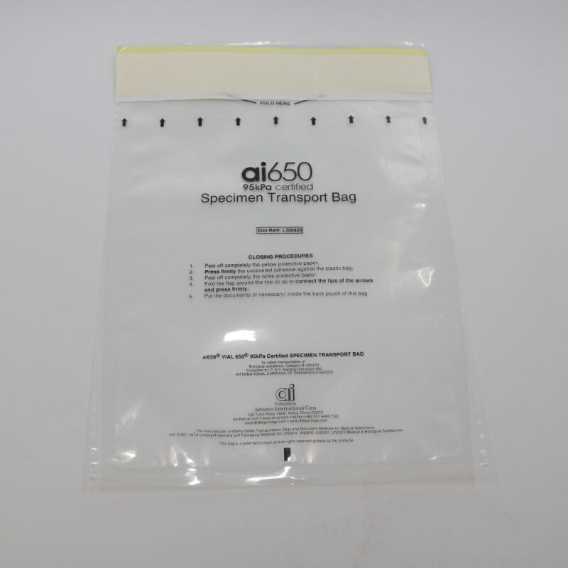 95kPa Biohazard Specimen Transport Bags, UN3373 Compliant Collection Kits With High-Absorbency Composite Pads & Multi-Slot Absorbent Sleeves/Pouches