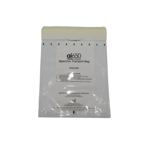 Absorbent Specimen Tube Pouches, Laboratory Transport Specimen Tube Absorbent Pocket, UN3373 & 95kPa Compatible, Clinical Sample Packaging