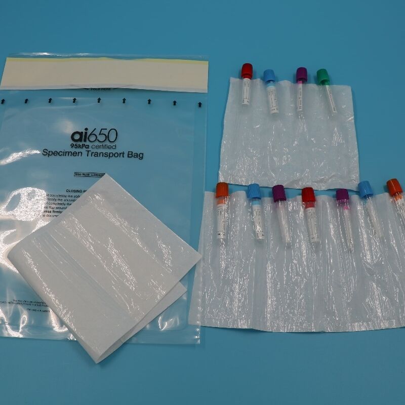 AI 650 Biohazard Specimen Bag Custom Biological Specimen Transport Bags By Certified 95 KPa Bag Factory