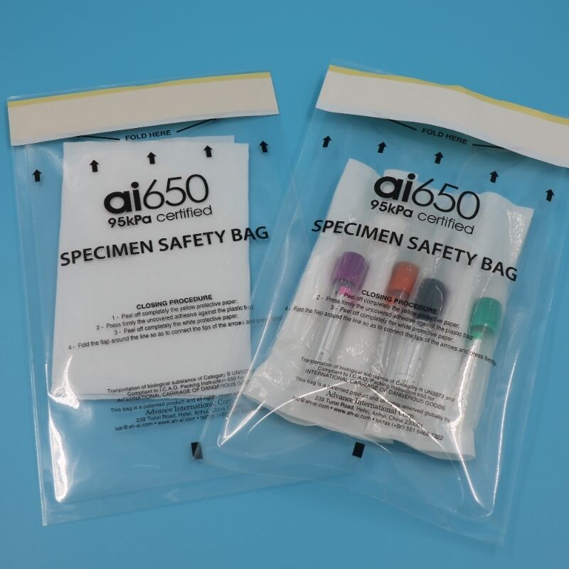 Specimen Transport Bag Supplier Certified Biohazard Specimen Bag Factory For IATA Specimen Bags
