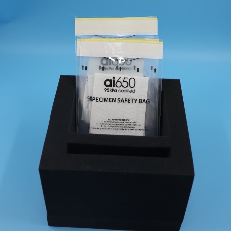 95kPa Transport Bag Absorbent Pocket Sleeve,  Medical Laboratory Specimen Transport, Pathology Pouch Pathobag For Blood Vials Swabs Urine Samples, UN3373 Cat B Compliant
