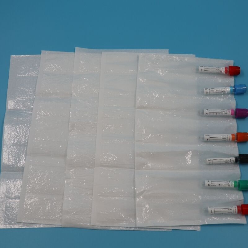 High Absorbency Slotted Absorbent Pocket Sleeve For Medical Institution, 95kPa Specimen Transport Bag With Pathology Pouch Pathobag Pathopouch, UN3373 Category B Infectious Substance Shipping
