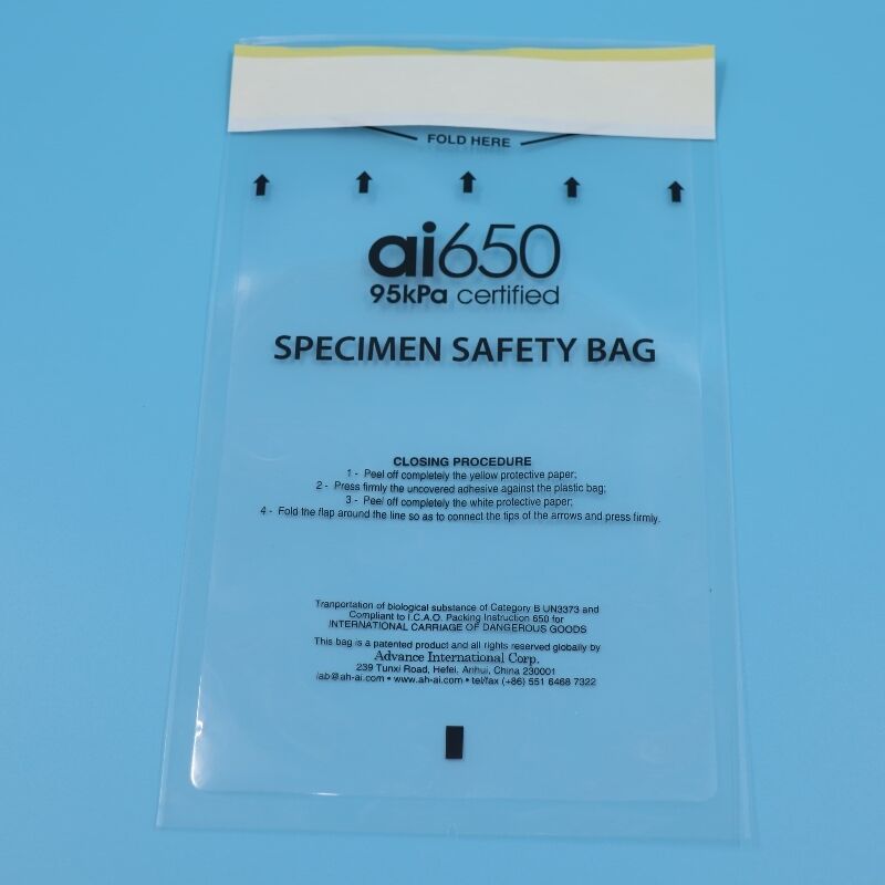 Category A Sample Transport Packaging 95kPa Specimen Shipping Bag For Lab Air Transport