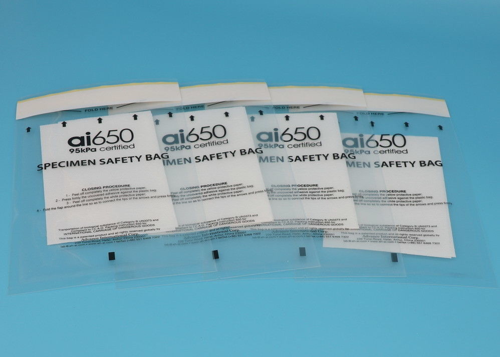 IATA Approved 95kPa Specimen Transport Bag with Size 6
