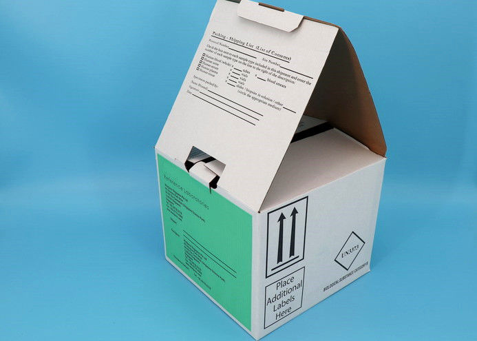 Medical Laboratory Specimen Coagulation Test Shipping Boxes / Specialized Drop Box for Transportation