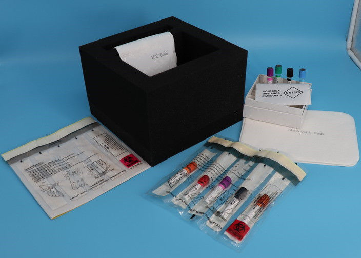 7 Slot Special Sample Absorbent Pockets For Safe Transport Of Specimen Tubes